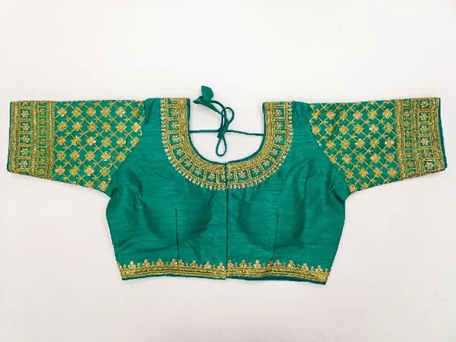 Classic Banglori Silk Embroidered Blouses for Women