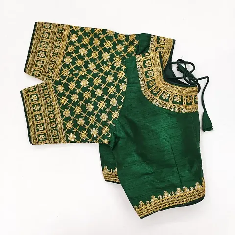 Classic Banglori Silk Embroidered Blouses for Women