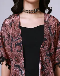 Classic Georgette Printed Shrug for Women-thumb2