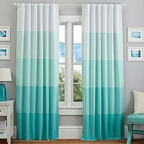 GOGAJI COLLECTION™ 3D Shaded Digital Printed Polyester Fabric Curtains for Bed Room Kids Room Living Room Window/Door/Long Door (Set of 2) Dn-h1