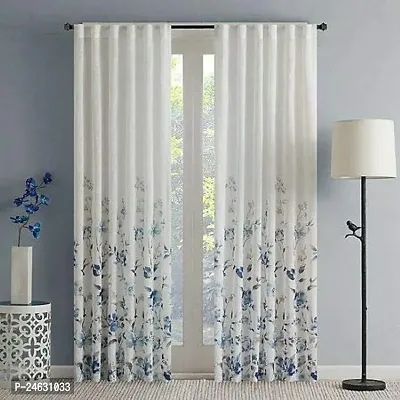 Polyester Eyelet Fitting Window Curtains, pack of 1-thumb0