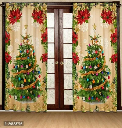 Polyester Eyelet Fitting  Long Door Curtains, pack of 1 (9 ft)-thumb0