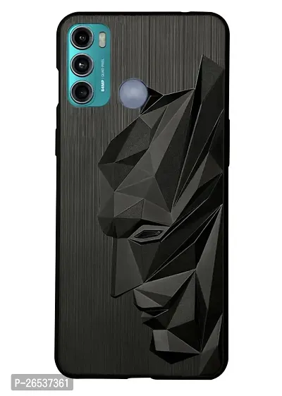 Jotech 3D Batman Silicon Back Cover For Motorola Moto G40 | G60 - Jet Black-thumb0