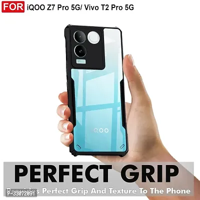 Stylish Solid Back Case Cover for Vivo T2 pro 5g - Black-thumb3