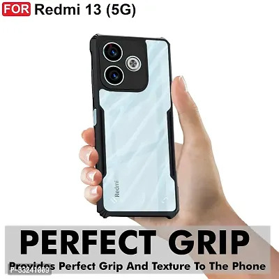 Jotech Back Cover For Redmi 13 5g - Black-thumb2