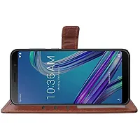 Oppo A57 4G (2022) / Oppo A77S / A77 Flip Case Premium Leather Finish Flip Cover with Card Pockets Wallet StandVintage Flip Cover for Oppo A57 4G (2022) / Oppo A77S / A77 - Brown-thumb4