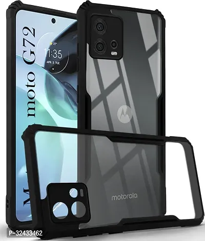 Designer Back Cover For Motorola Moto G72 - Black-thumb0