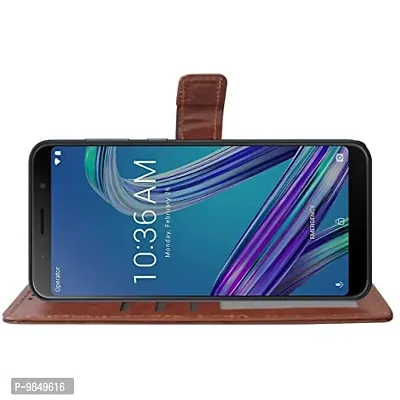 IQOO Z6 Lite 5G Flip Case Premium Leather Finish Flip Cover with Card Pockets Wallet StandVintage Flip Cover for  IQOO Z6 Lite 5G - Brown-thumb5