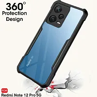 Jotech Back Cover For Redmi Note 12 pro 5g - Black-thumb1