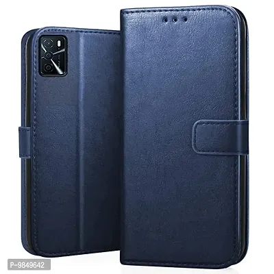 iQOO 9 SE 5G Flip Case Premium Leather Finish Flip Cover with Card Pockets Wallet StandVintage Flip Cover for iQOO 9 SE 5G - Blue