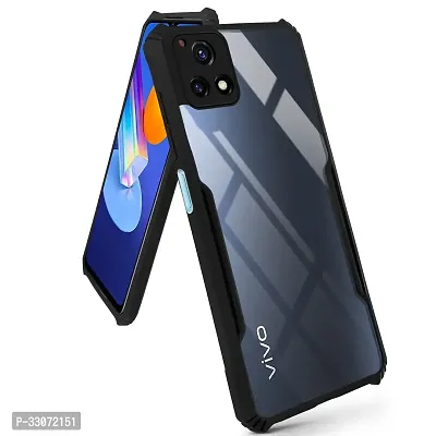 Stylish Solid  Back Cover For Vivo Y72 5g - Black-thumb4