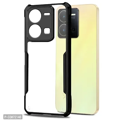 Stylish Solid Back Cover For Vivo Y35 - Black-thumb3