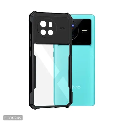 Stylish Solid Back Case Cover for  Vivo X80 - Black-thumb2