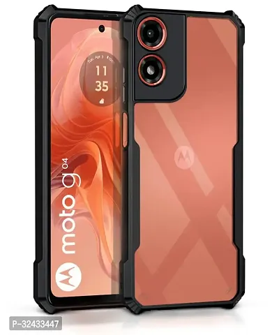 Designer Back Cover For Motorola Moto G04 - Black