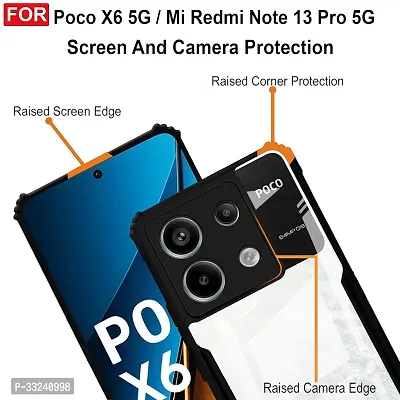 Jotech Back Cover For Poco X6 5g - Black-thumb4