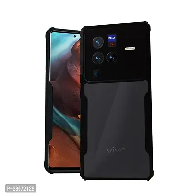 Stylish Solid Back Cover For Vivo X80 Pro 5g - Black