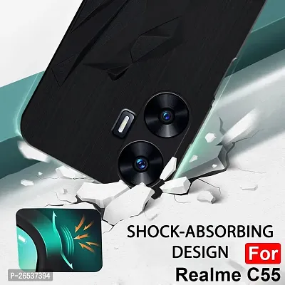 Jotech 3D Batman Silicon Back Cover For Realme Narzo N55 | Narzo C55 - Jet Black-thumb3