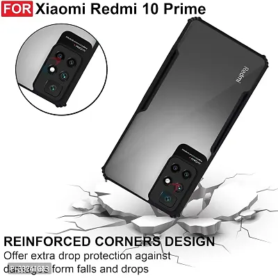 Jotech Back Cover For Redmi 10 prime - Black-thumb3