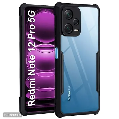 Jotech Back Cover For Redmi Note 12 pro 5g - Black-thumb0