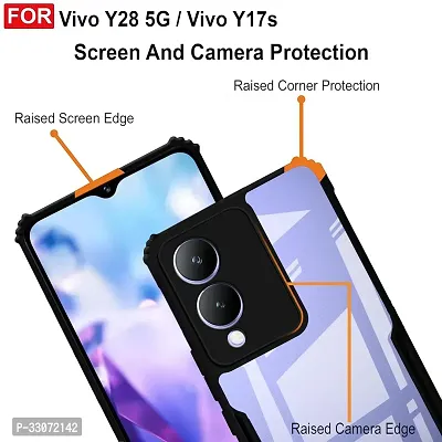 Stylish Solid Back Cover For Vivo Y28 - Black-thumb4