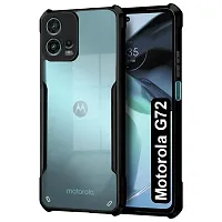 Designer Back Cover For Motorola Moto G72 - Black-thumb1