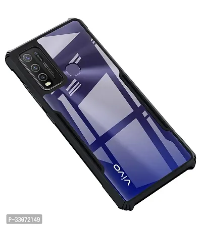 Stylish Solid Back Cover For Vivo Y50 - Black