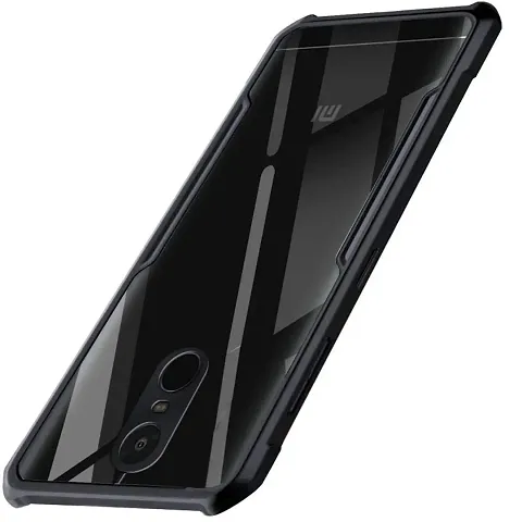 TRUESHOP Shockproof Crystal Clear Mi Redmi Note 4 Back Cover Case | 360 Degree Protection | Protective Design | Transparent Back Cover Case for Redmi Note 4 (Black Bumper)