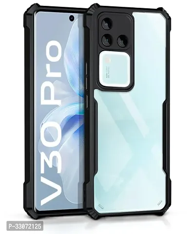 Stylish Solid Back Case Cover for Vivo V30 Pro 5g - Black-thumb0