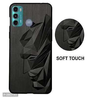 Jotech 3D Batman Silicon Back Cover For Motorola Moto G40 | G60 - Jet Black-thumb3