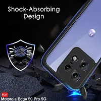 Classy Shockproof Crystal Clear Back Cover Case for Motorola Moto Edge 50 pro 5g-thumb3