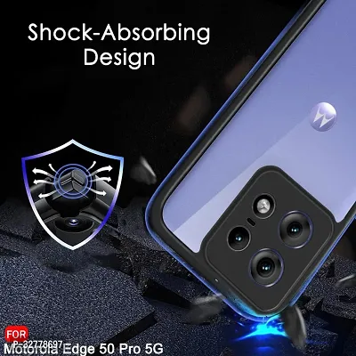 Classy Shockproof Crystal Clear Back Cover Case for Motorola Moto Edge 50 pro 5g-thumb4