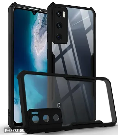 Stylish Solid Back Case Cover for  Vivo V20se - Black-thumb0