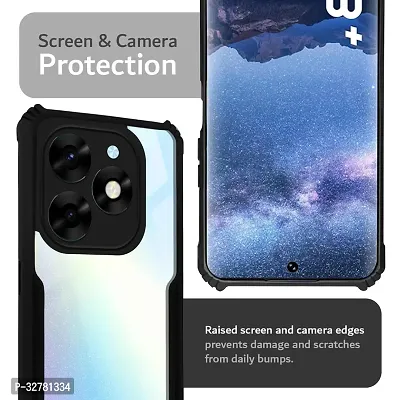 Classy Back Cover For Itel S23 plus - Black-thumb4