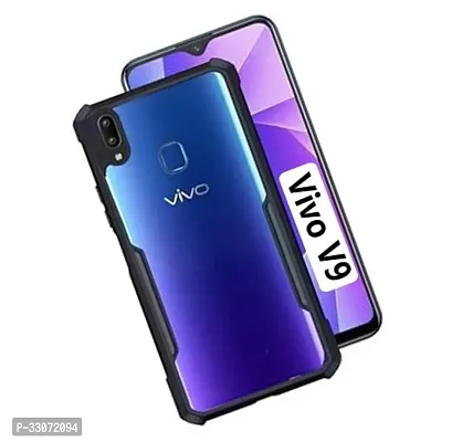 Stylish Solid Back Case Cover for Vivo V9 - Black