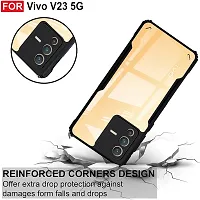 Stylish Solid Back Case Cover for Vivo V23 5g - Black-thumb2