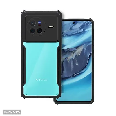 Stylish Solid Back Case Cover for  Vivo X80 - Black-thumb0