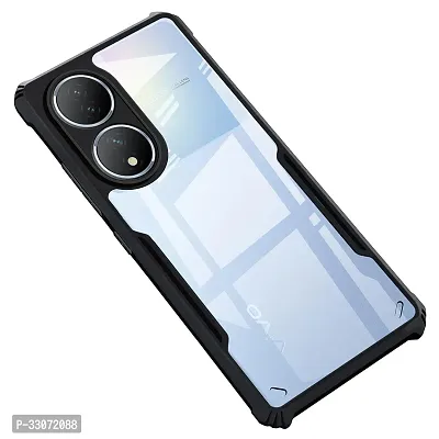 Stylish Solid Back Case Cover for Vivo T2 5g - Black