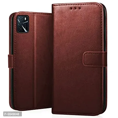 iQOO 9 SE 5G Flip Case Premium Leather Finish Flip Cover with Card Pockets Wallet StandVintage Flip Cover for iQOO 9 SE 5G - Brown
