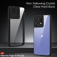 Classy Shockproof Crystal Clear Back Cover Case for Motorola Moto Edge 50 pro 5g-thumb1