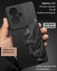 Jotech 3D Batman Silicon Back Cover For Oppo A79 5G - Jet Black-thumb1