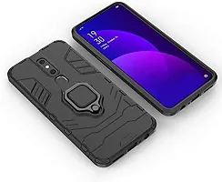 Jotech Armor | Hybrid PC + TPU | Full Protection with Ring Holder Kickstand Shock Proof Back Case Mobile Cover For Oppo F11 - Black-thumb3