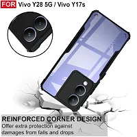 Stylish Solid Back Cover For Vivo Y28 - Black-thumb2