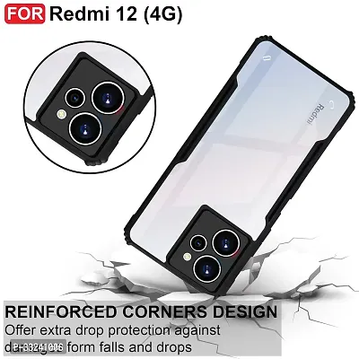 Jotech Back Cover For Redmi 12 4g - Black-thumb3