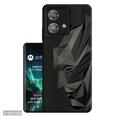 Jotech 3D Batman Silicon Back Cover For Motorola Moto Edge 40 Neo - Jet Black