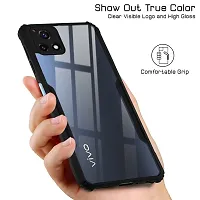 Stylish Solid  Back Cover For Vivo Y72 5g - Black-thumb2