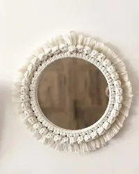 MIRROR HEVY GATH Round Antique Mirror Bohemian Handmade Decor for Apartment MADE IN INDIA-thumb1