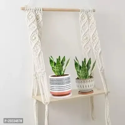 BOARD HANG DUNY Macrame wall Hanging Wall Shelf  MADE IN INDIA.-thumb2