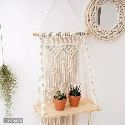 PAAN HANG $$ Macrame Wooden Wall Hanging  Wall Art Home Decor MADE IN INDIA