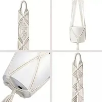 2 PI Combo of two Cotton Woven Macrame Plant Container Plant Hanger-thumb1