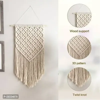 TRINGLE HNG+ Macrame Wall Decorl Geometric Art for Apartment House-thumb2